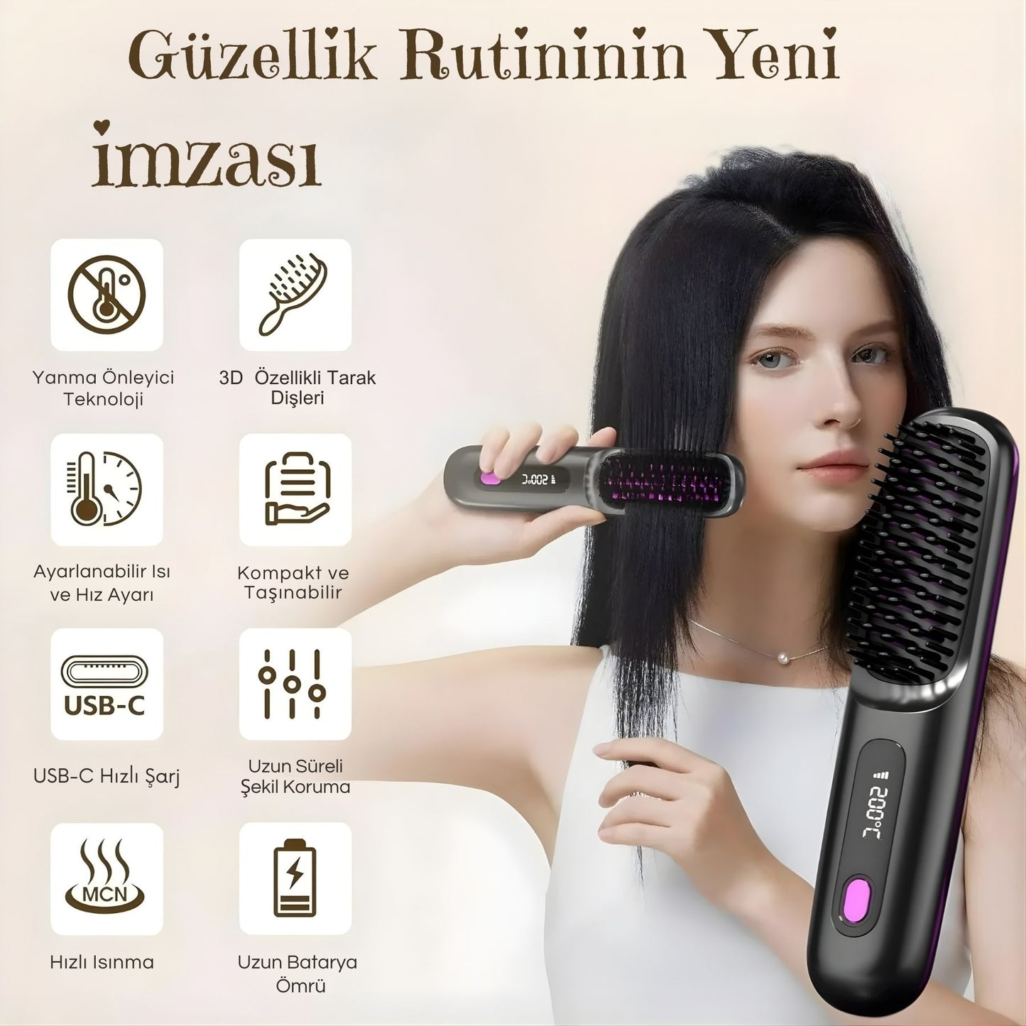 GoBrush Pro: Taşınabilir Saç Düzleştirici